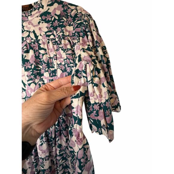 Polago Green and Purple Floral Dress - Size XXXL - Picture 8 of 14